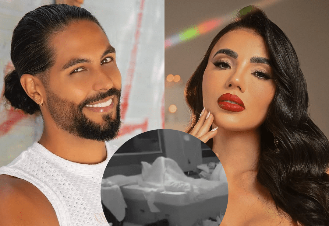 Marlon Solórzano y Karina García fueron captados en pleno acto bajo las sábanas en ‘La Casa de los Famosos’