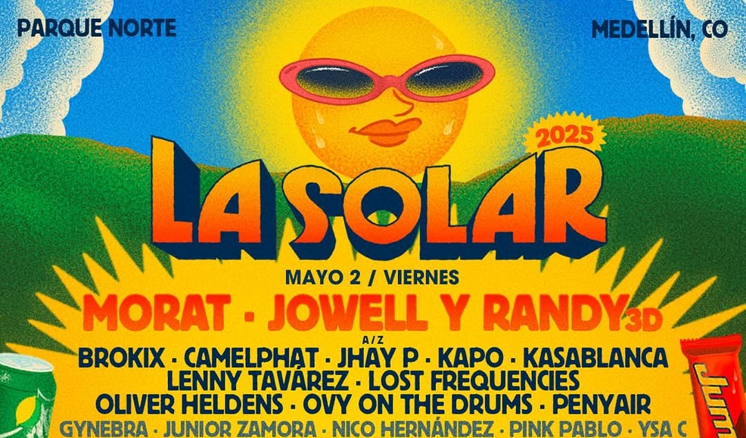 Festival La Solar 2025 en Medellín revela su line-up por día