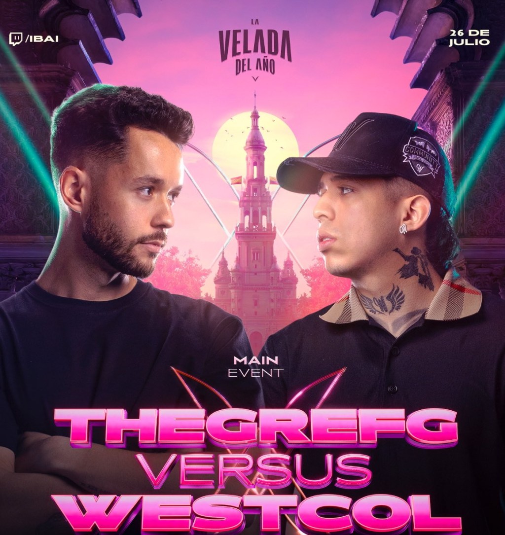 Westcol desafía a TheGrefg en La Velada del Año 5 con un explosivo “Cero&nbsp;miedo”