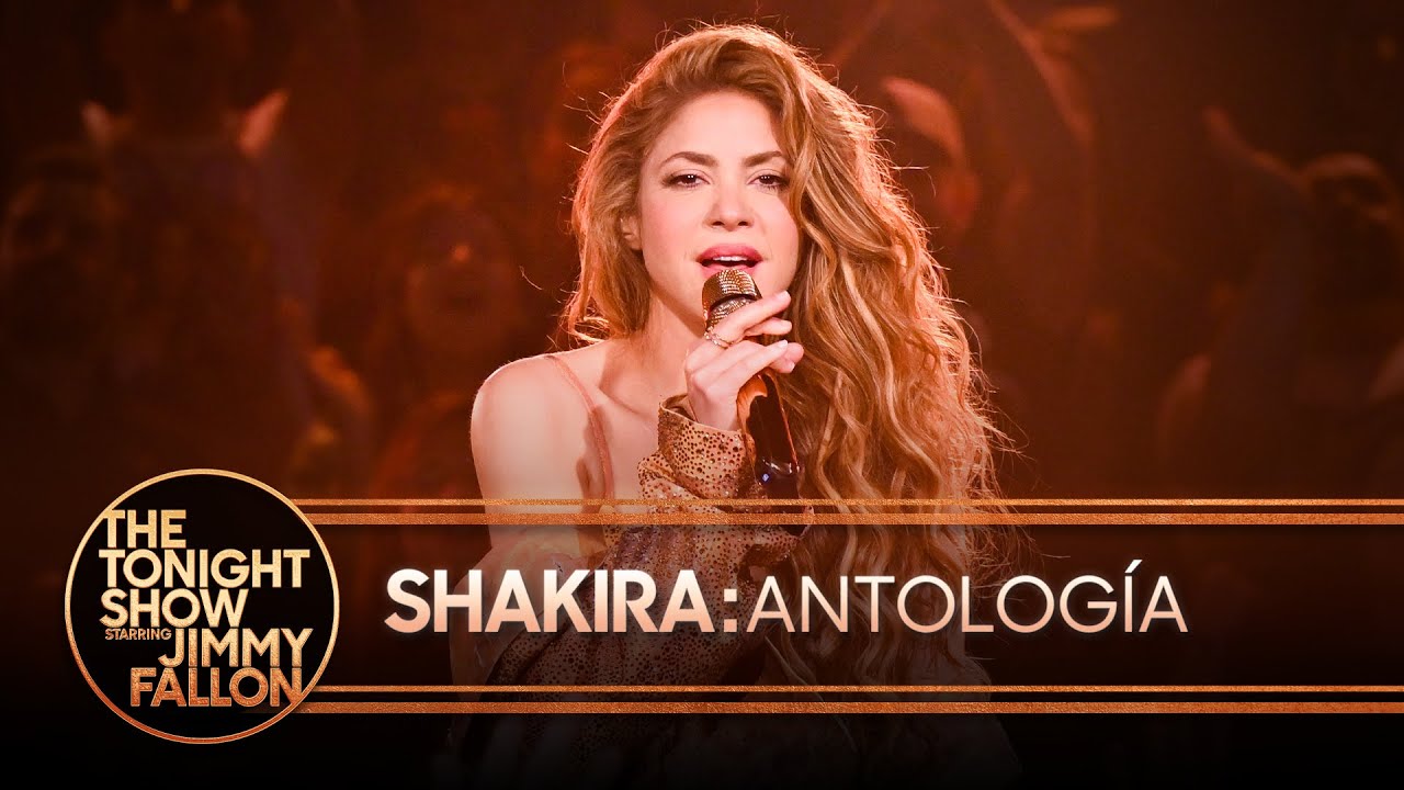 Shakira conmemora 30 años de ‘Antología’ con una emotiva actuación en ‘The Tonight Show’