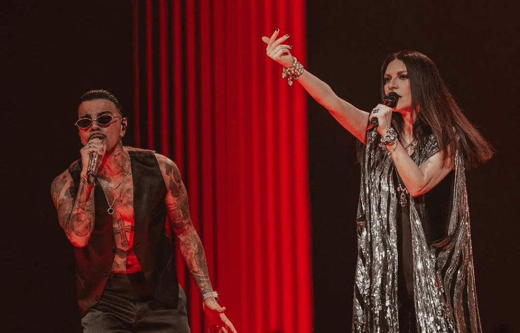 Pausini y Rauw Alejandro hacen historia en Milán con «Se&nbsp;Fue»