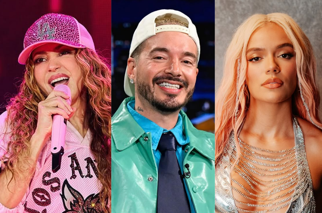 Shakira, Karol G y J Balvin, representantes de Colombia en los MTV VMAs 2025