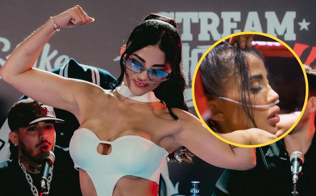 Karina García cayó ante Karely Ruiz y terminó siendo atendida con oxígeno