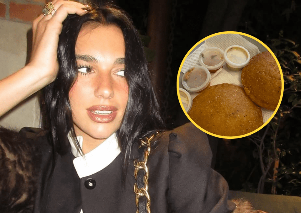 ¿Dua Lipa confirma que la arepa es colombiana?: Así fue el paso de la artista por las calles de&nbsp;Bogotá