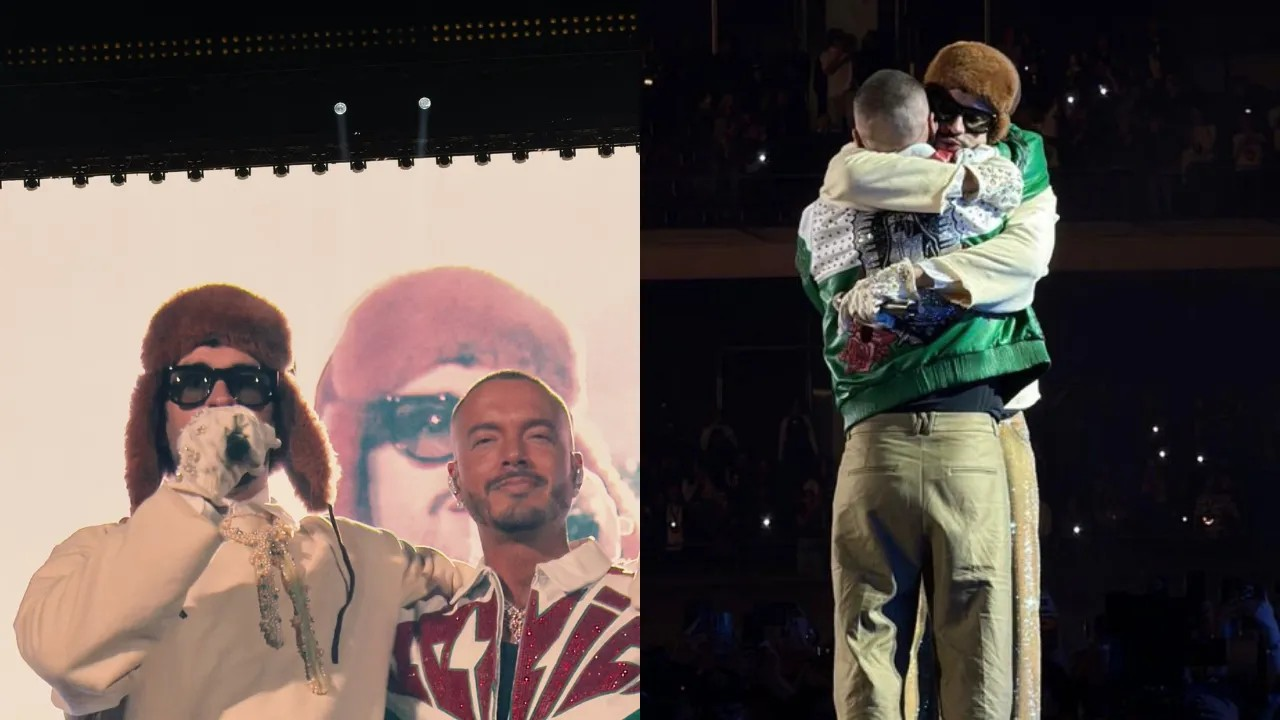 Bad Bunny y J Balvin sellaron su reconciliación en México interpretando «La Canción»
