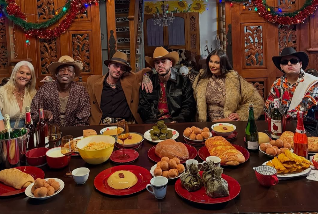 Ryan Castro arma una fiesta decembrina con J Balvin, Tino Asprilla y Esperanza Gómez en el video de Mi&nbsp;Fortuna