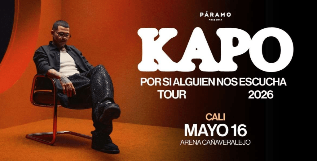Kapo confirma fecha en Cali para su tour Por Si Alguien Nos Escucha: aquí toda la&nbsp;información
