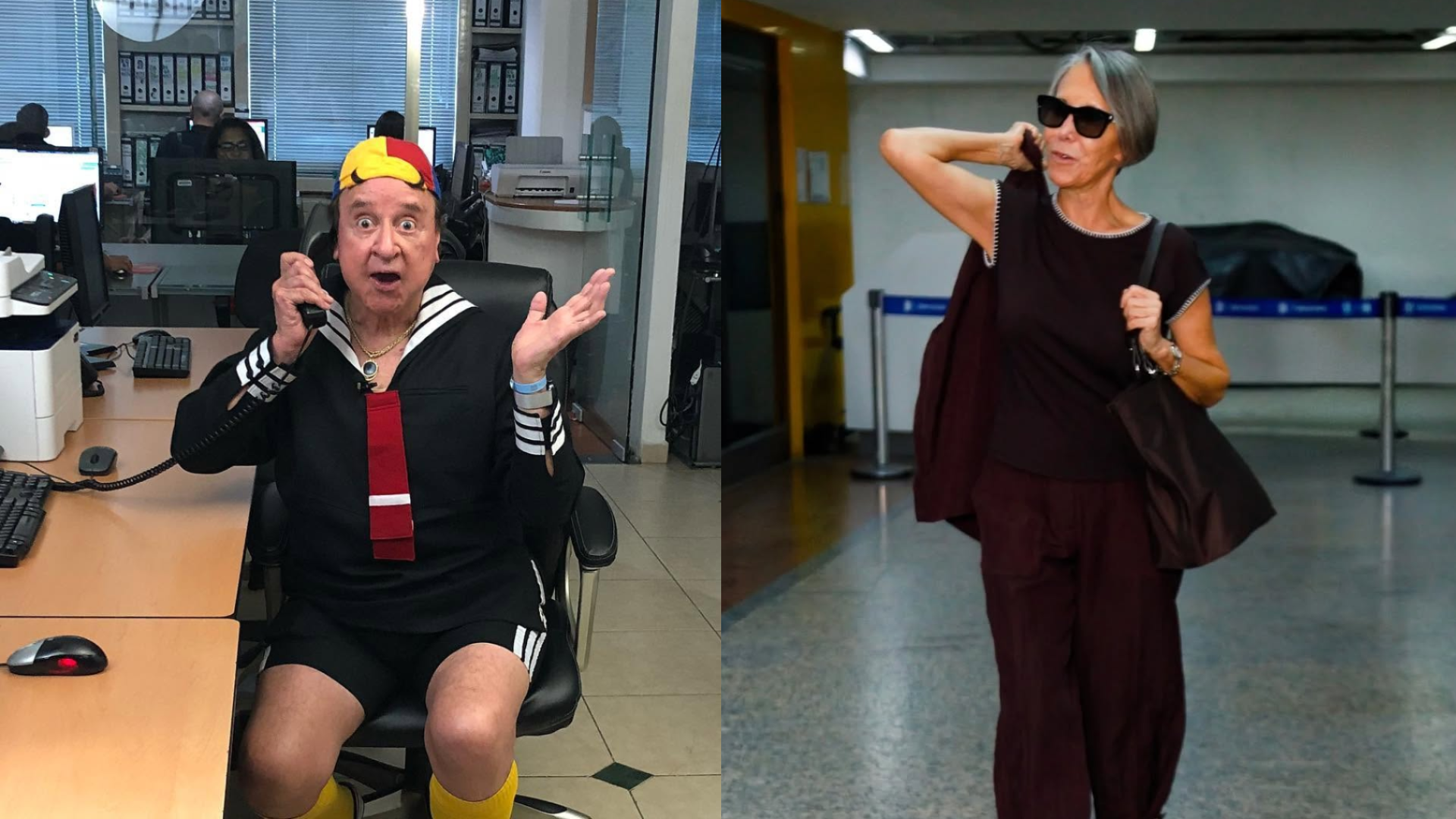 Fuerte agarrón entre Carlos Villagrán y Florinda Meza tras revelar su presunto amorío durante el programa